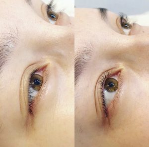 eyelash perm before and after 2